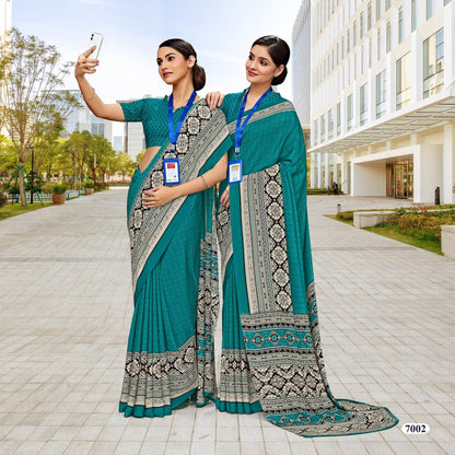 Corporate Uniform Saree: Effortless Elegance 7002