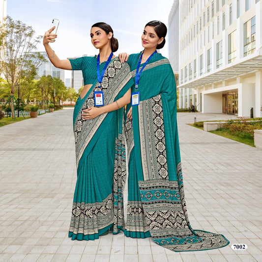 Corporate Uniform Saree: Effortless Elegance 7002