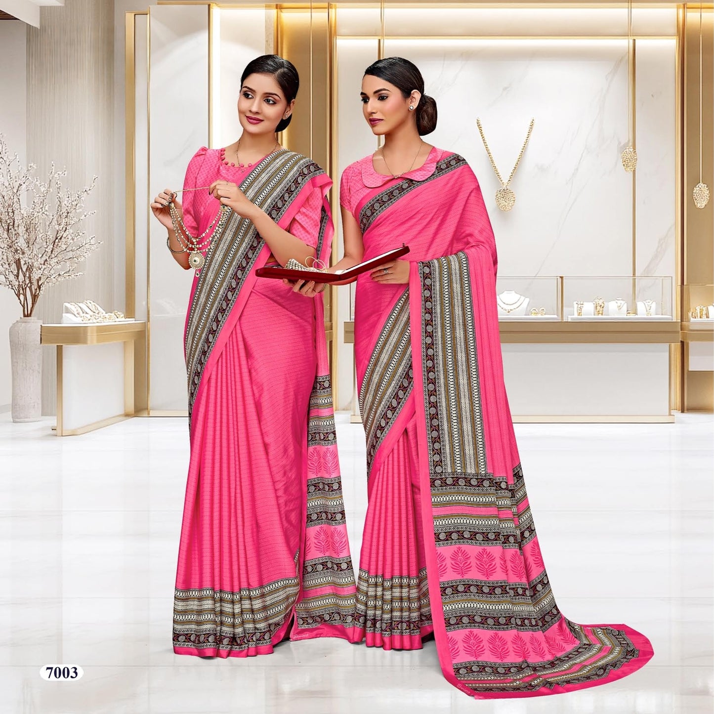Corporate Uniform Saree: Effortless Elegance 7003