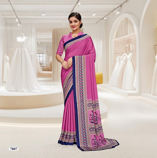 Corporate Uniform Saree: Effortless Elegance 7007
