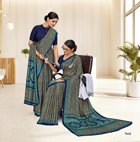 Corporate Uniform Saree: Effortless Elegance 7010