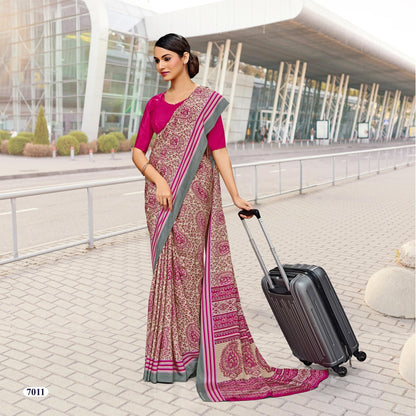 Corporate Uniform Saree: Effortless Elegance 7011