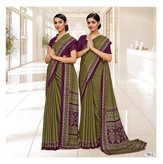 Corporate Uniform Saree: Effortless Elegance 7012