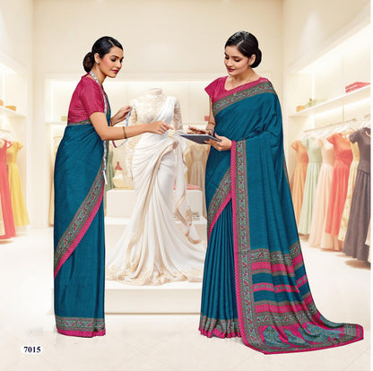 Corporate Uniform Saree: Effortless Elegance 7015