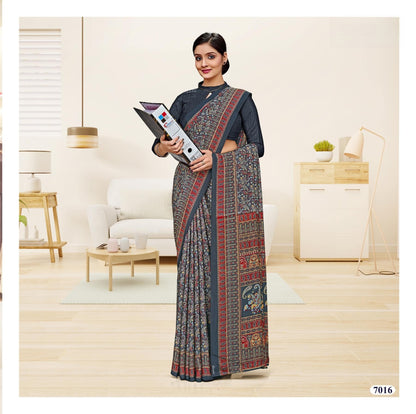 Corporate Uniform Saree: Effortless Elegance 7016