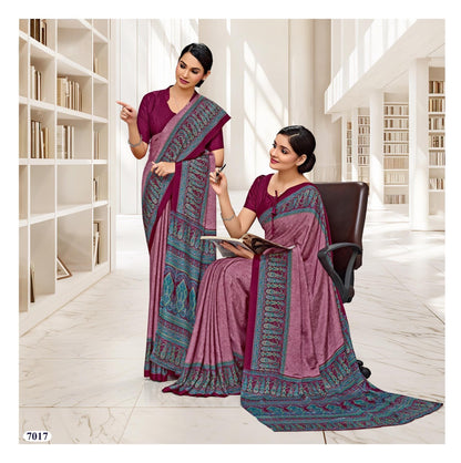 Corporate Uniform Saree: Effortless Elegance 7017