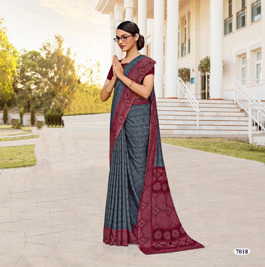 Corporate Uniform Saree: Effortless Elegance 7018