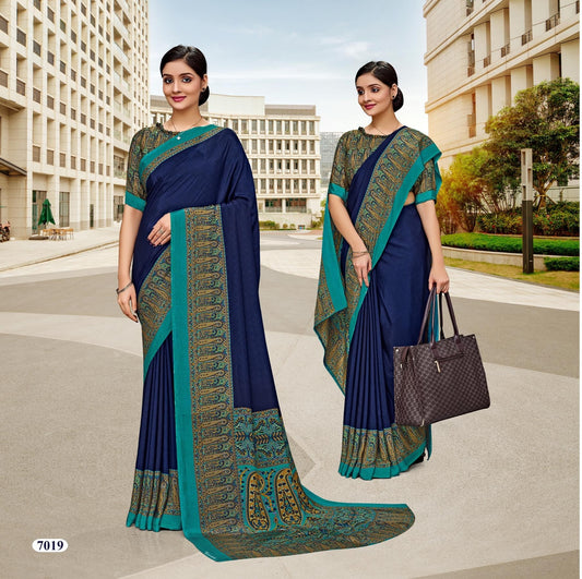 Corporate Uniform Saree: Effortless Elegance 7019
