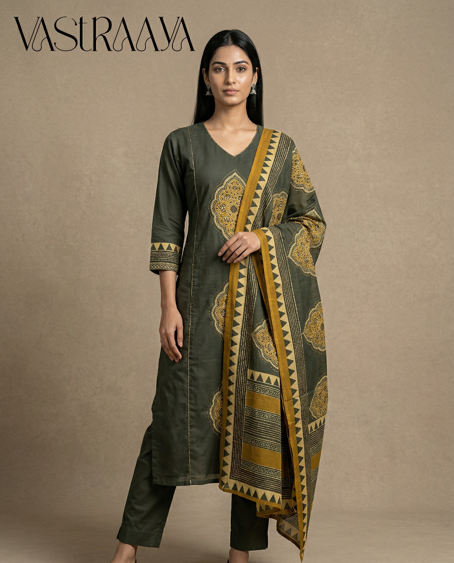 Pure Mal Cotton Printed Suit Set