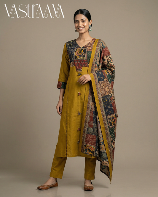 Pure Jaipuri Mal Cotton Suit Set