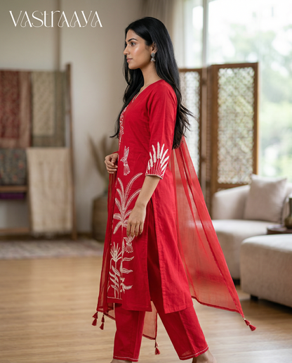 Ethnic Charm 3-Piece Suit Set