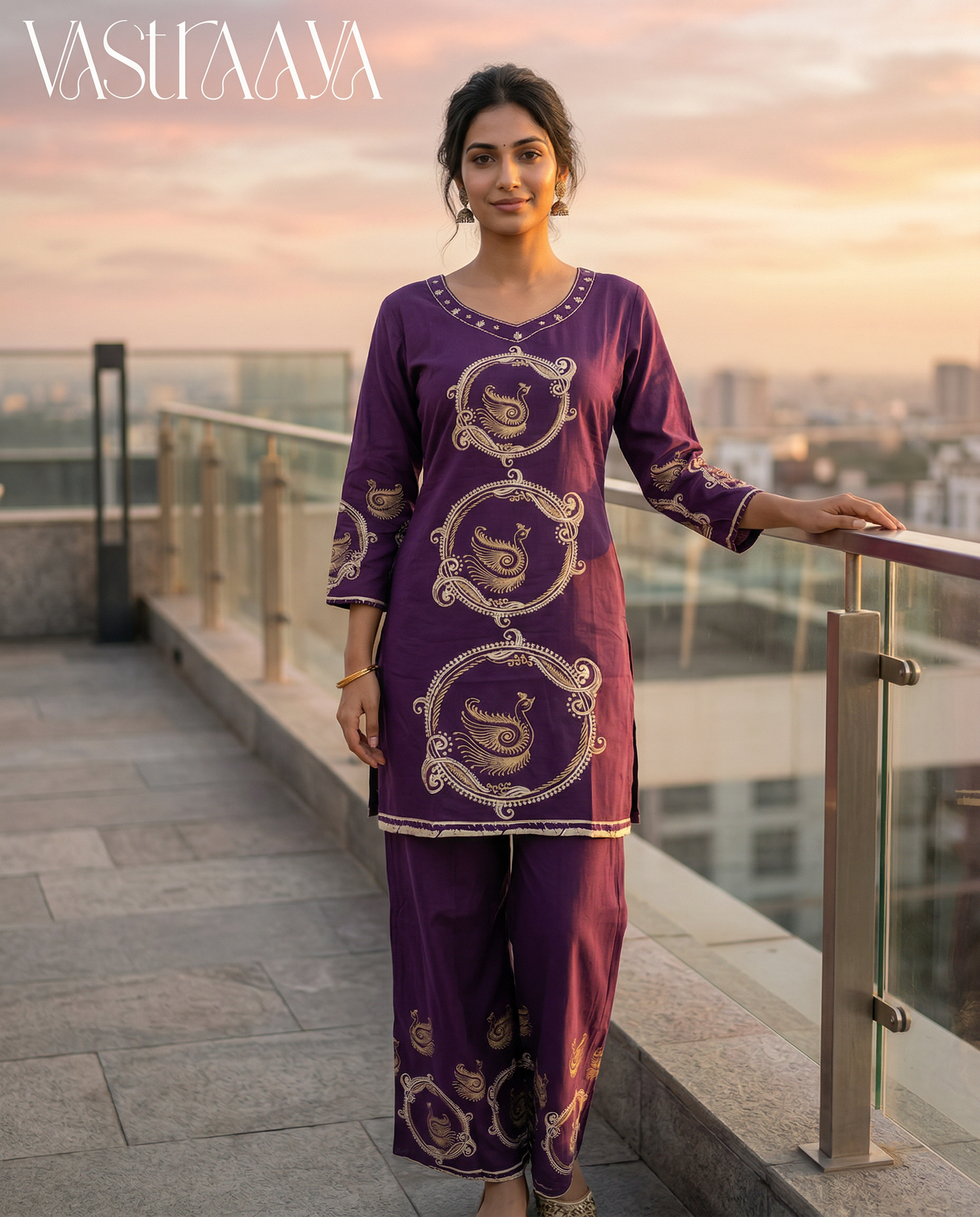 Pure Rayon Cotton Co-Ord Set