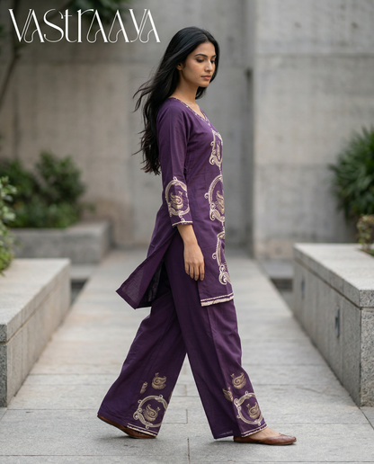 Pure Rayon Cotton Co-Ord Set