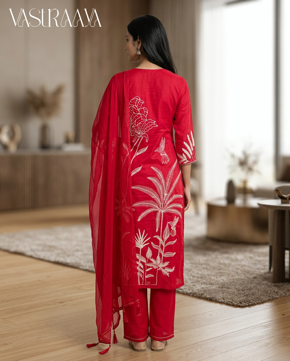 Ethnic Charm 3-Piece Suit Set