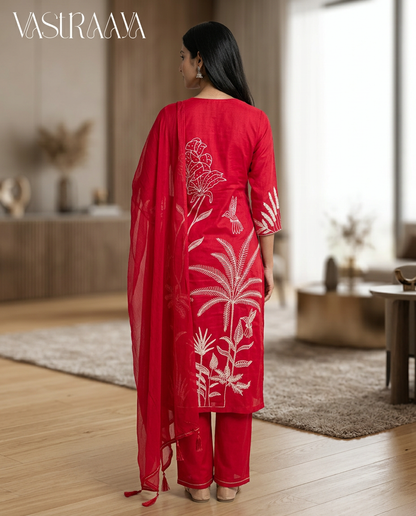 Ethnic Charm 3-Piece Suit Set