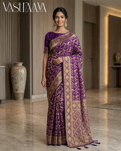 South Silk Saree PURPLE ROYAL