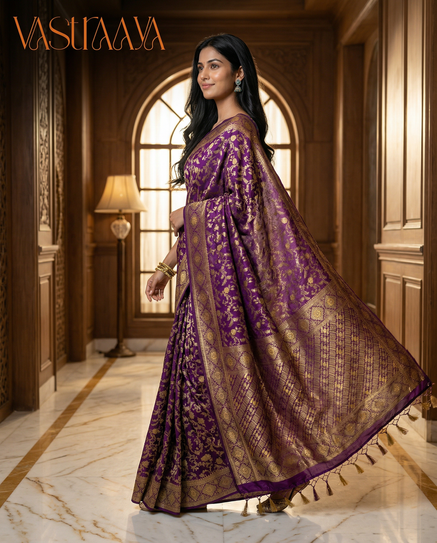 South Silk Saree PURPLE ROYAL