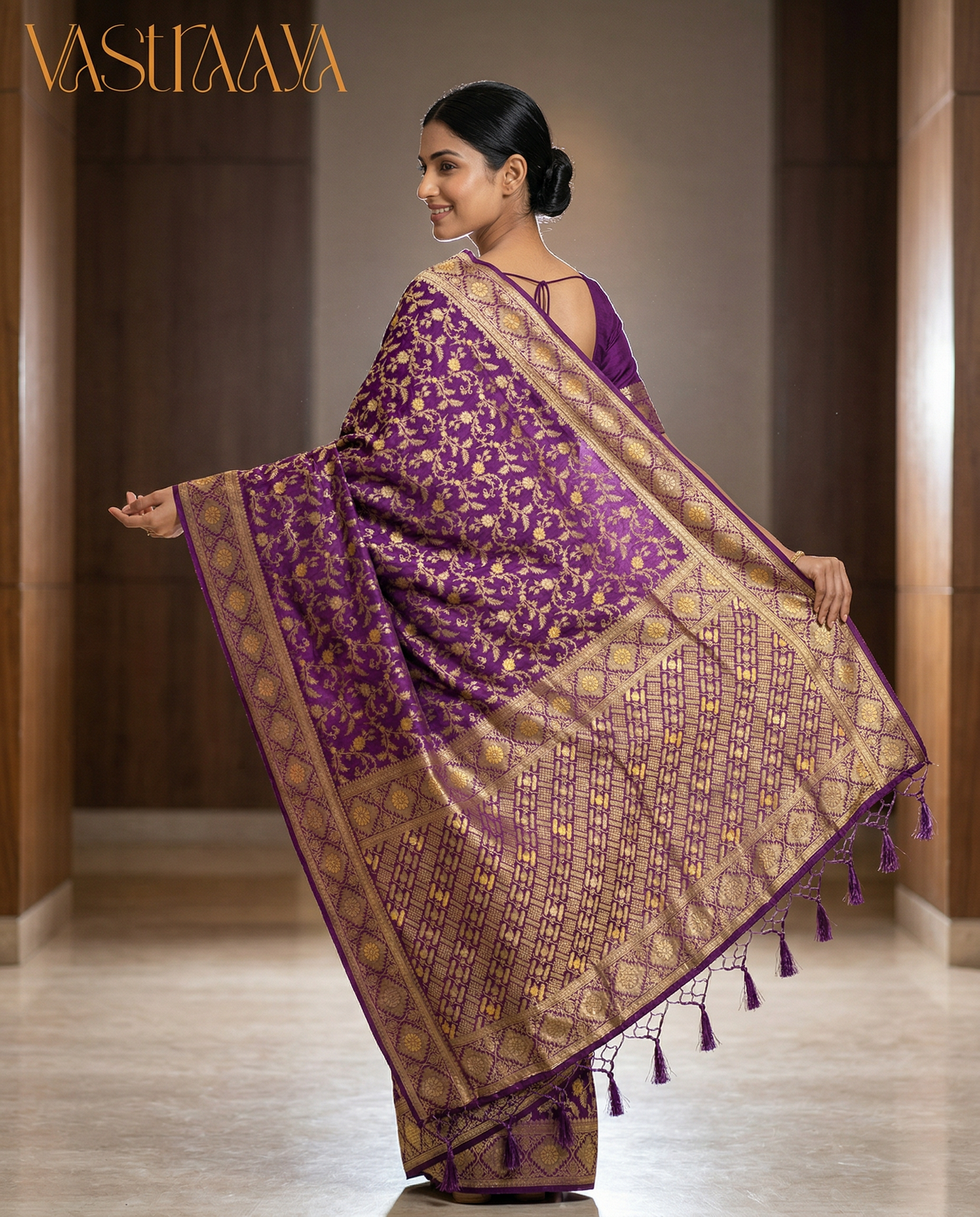 South Silk Saree PURPLE ROYAL