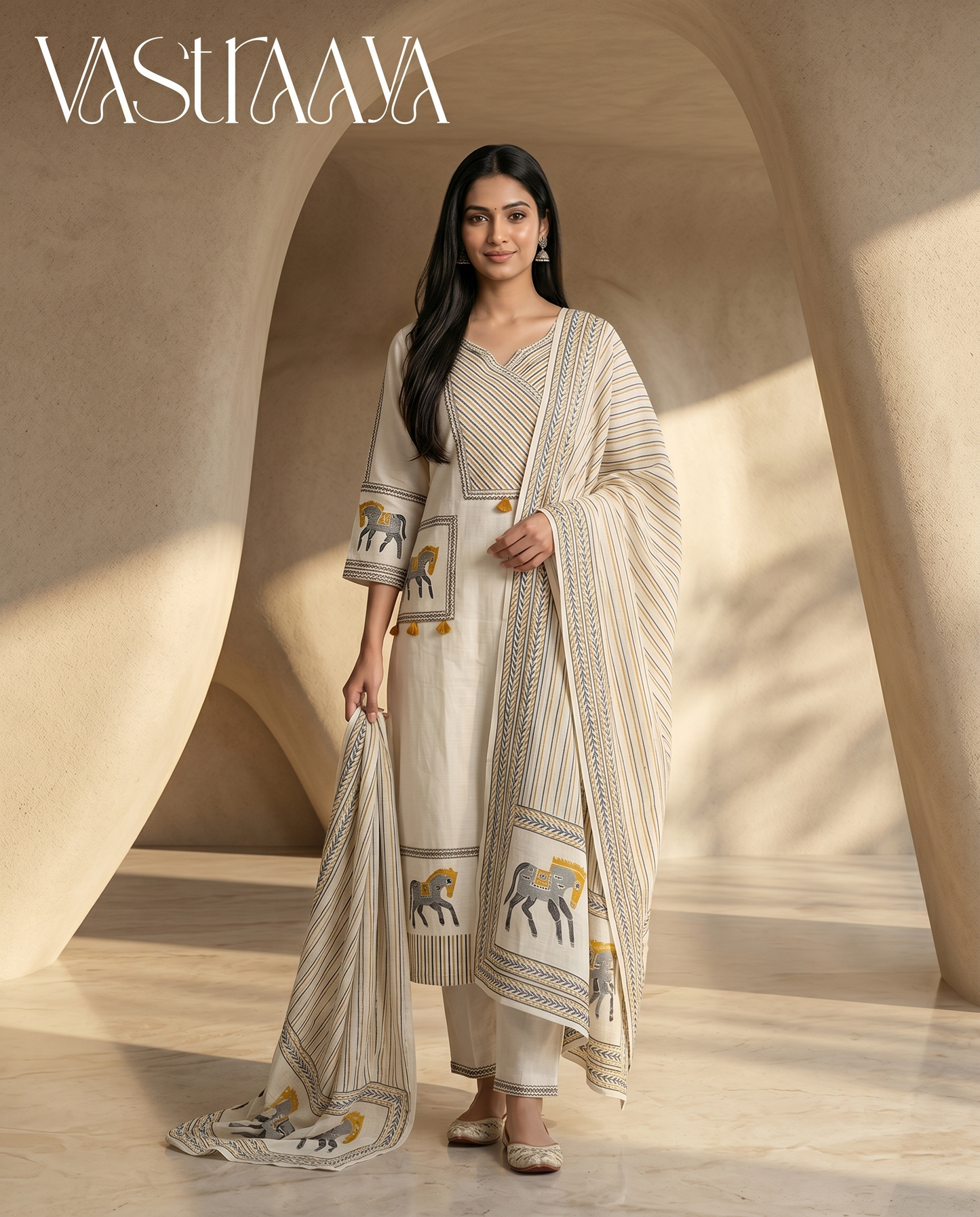 Ivory Minimal Chic Kurta Set