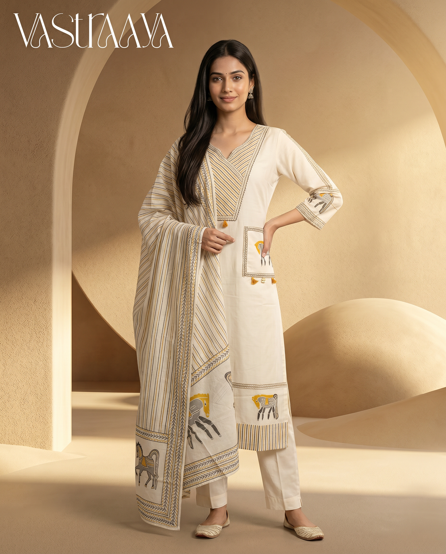 Ivory Minimal Chic Kurta Set