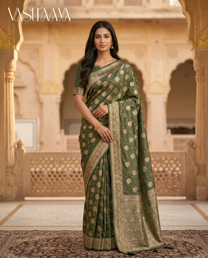 Emerald Grace Saree