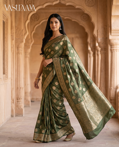 Emerald Grace Saree