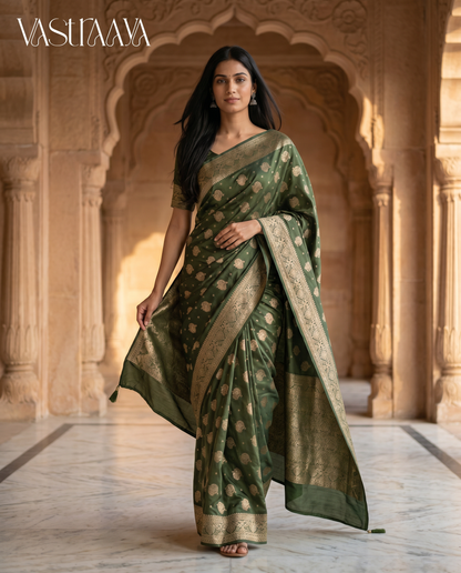 Emerald Grace Saree