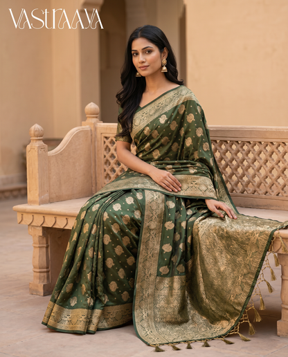 Emerald Grace Saree