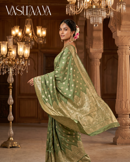 Sage Green Elegant Saree