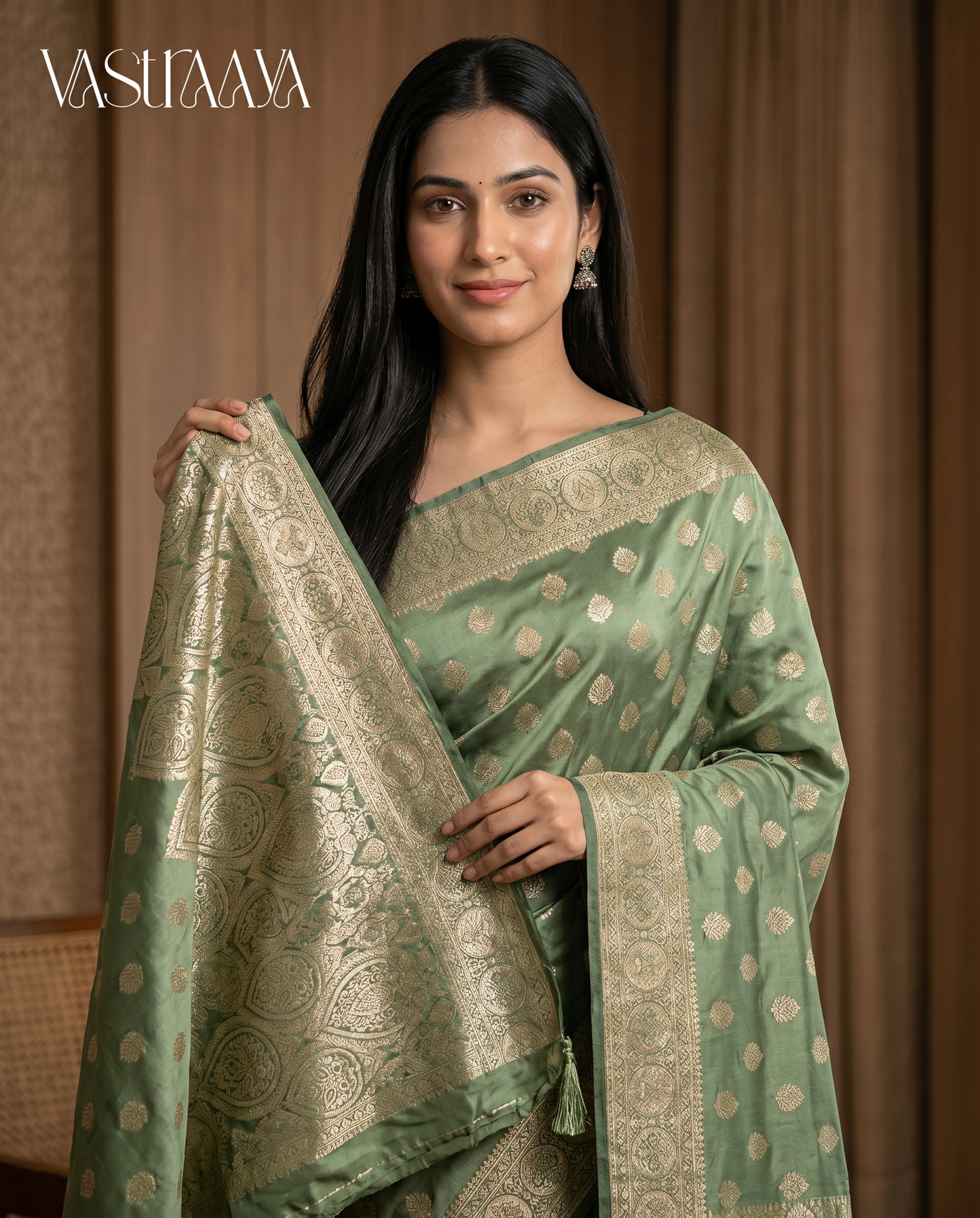 Sage Green Elegant Saree