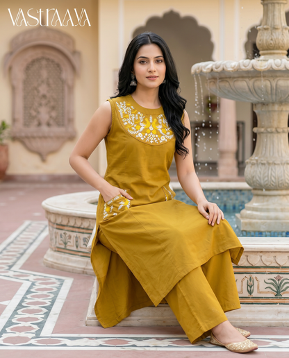 Pure Cotton Ethnic Co-Ord Set