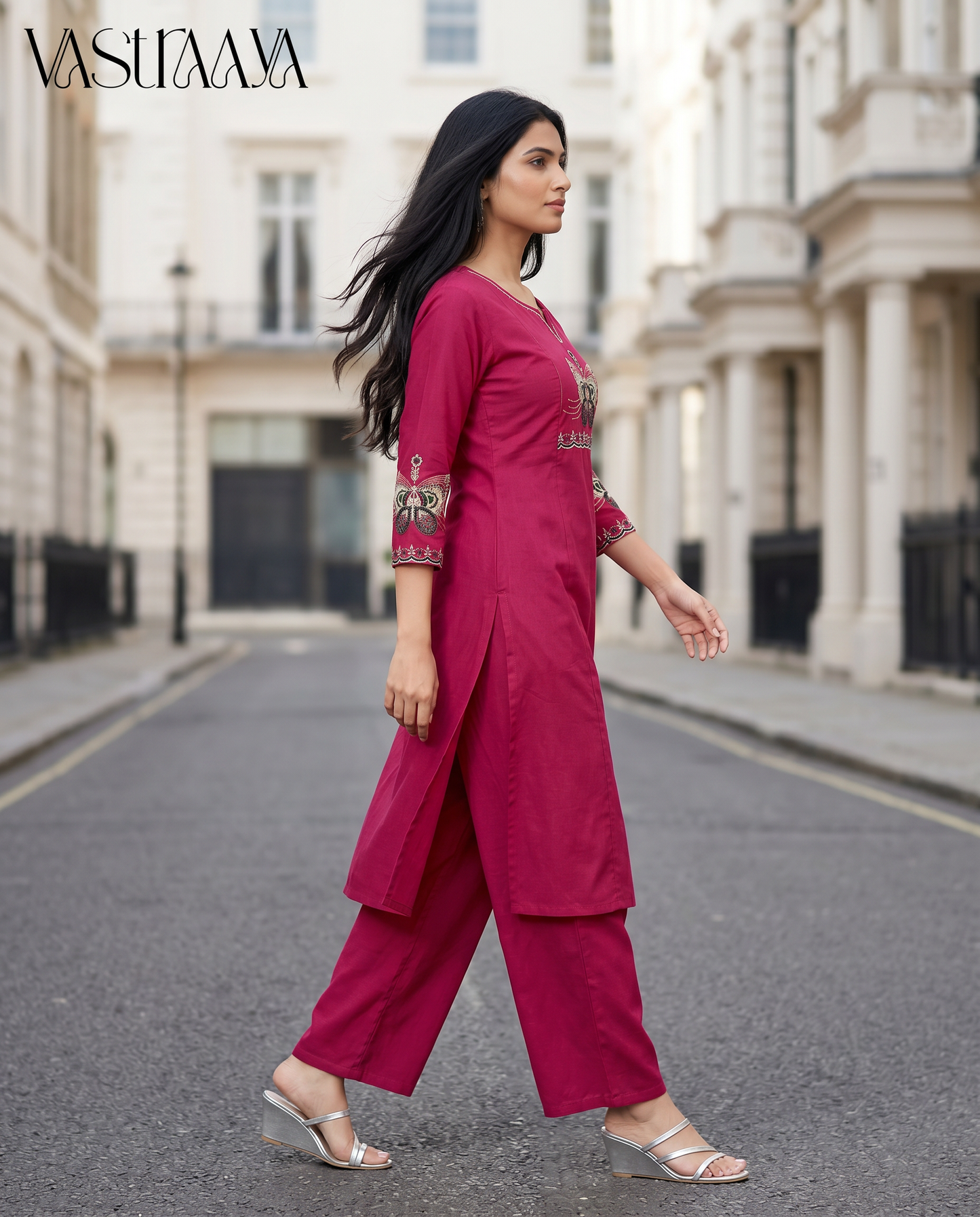 Meherza Pure Cotton Ethnic Co-Ord Set